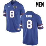 Men's Florida Gators #8 Trey Burton NCAA Nike Blue Authentic Stitched College Football Jersey VXU7462OJ